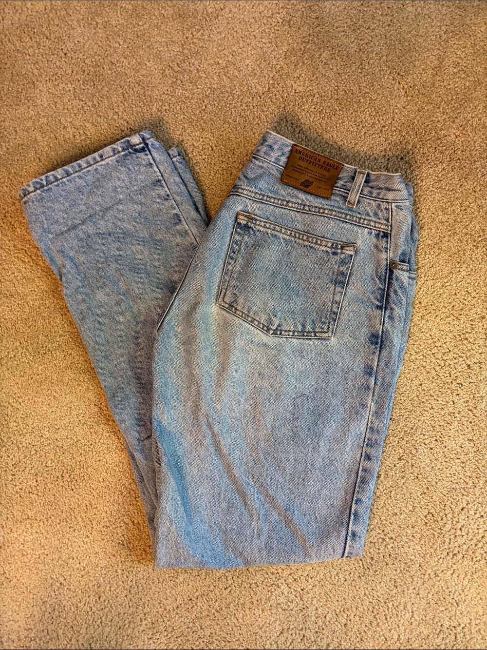 Vintage American Eagle Outfitters Light Blue Relaxed Men's Jeans